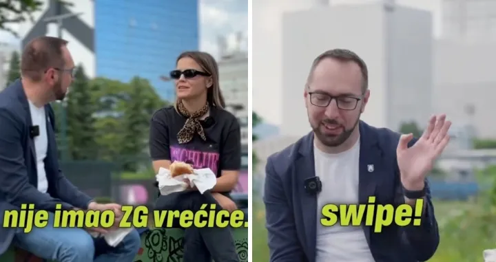 Tomislav Tomašić i djevojka, Tik Tok video/