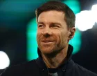 FILE PHOTO: Soccer Football - DFB Cup - Semi Final - Arminia Bielefeld v Bayer Leverkusen - Bielefelder Alm, Bielefeld, Germany - April 1, 2025 Bayer Leverkusen coach Xabi Alonso before the match REUTERS/Thilo Schmuelgen DFB REGULATIONS PROHIBIT ANY USE OF PHOTOGRAPHS AS IMAGE SEQUENCES AND/OR QUASI-VIDEO./File Photo