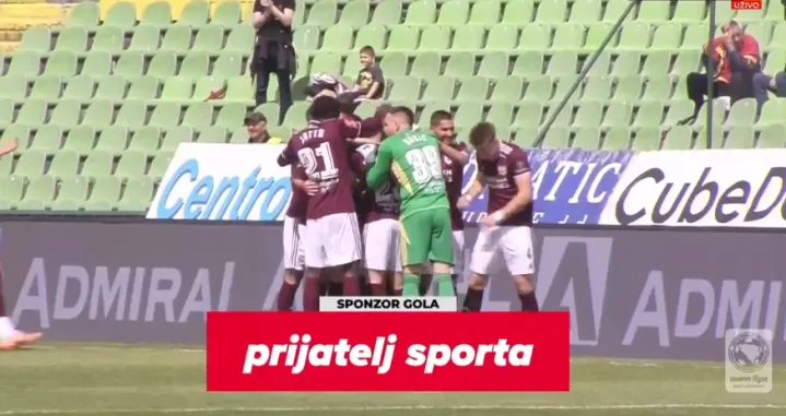 Kuprešak je sjajno pogodio u drugoj minuti (FOTO: Screenshot - Arena Sport)