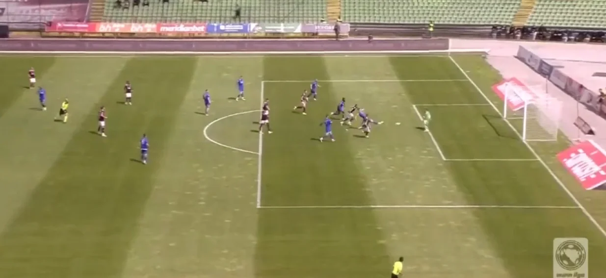 Radnik je brzo stigao do izjednačenja (FOTO: Screenshot - Arena Sport TV)