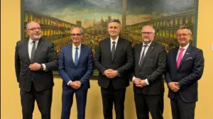 Član Predsjedništva BiH, Denis Bećirović, sa delegacijom francuskih parlamentaraca, francuski parlamentarci, susret u Daytonu/