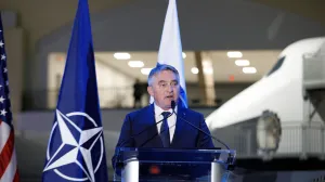 Željko Komšić; svečana večera NATO Parlamentarne skupštine povodom obilježavanja 30. godišnjice potpisivanja Dejtonskog mirovnog sporazuma u Dejtonu, u Nacionalnom muzeju Ratnog zrakoplovstva Sjedinjenih Američkih Država (SAD)//