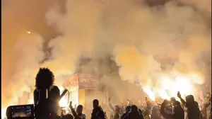 Slavlje navijača Novog Pazara