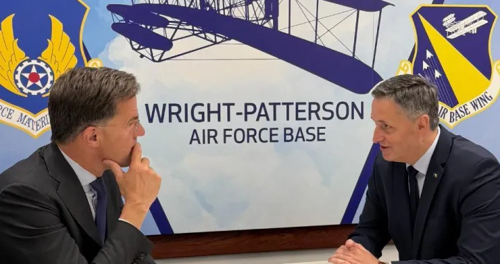 Član Predsjedništva BiH Denis Bećirović i generalni sekretar NATO-a Mark Rutte/