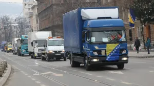 Prijevoznici protestna vožnja Sarajevo/Senad Gubelić