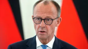 German Chancellor Friedrich Merz attends a press conference in Vilnius, Lithuania May 22, 2025. REUTERS/Ints Kalnins/Ints Kalnins