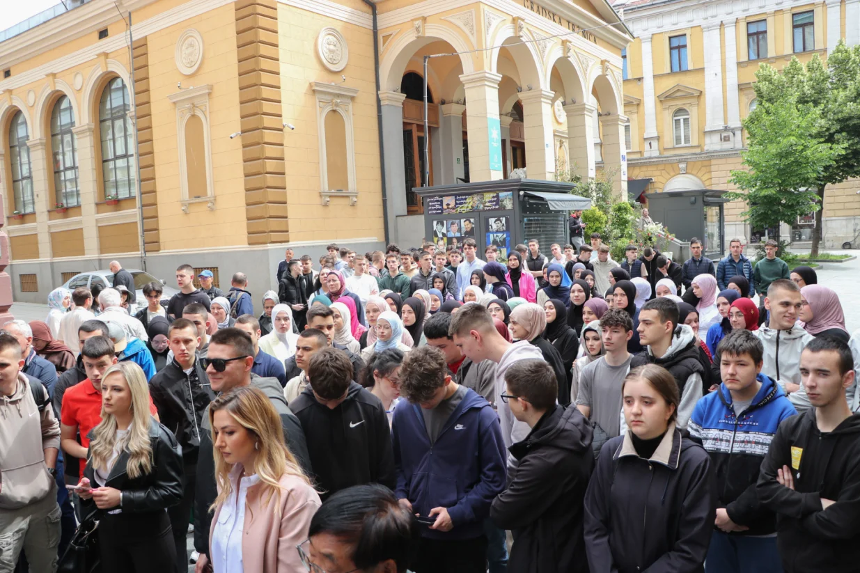 33. godišnjica od ubistva 26 građana Sarajeva u ulici Ferhadija//