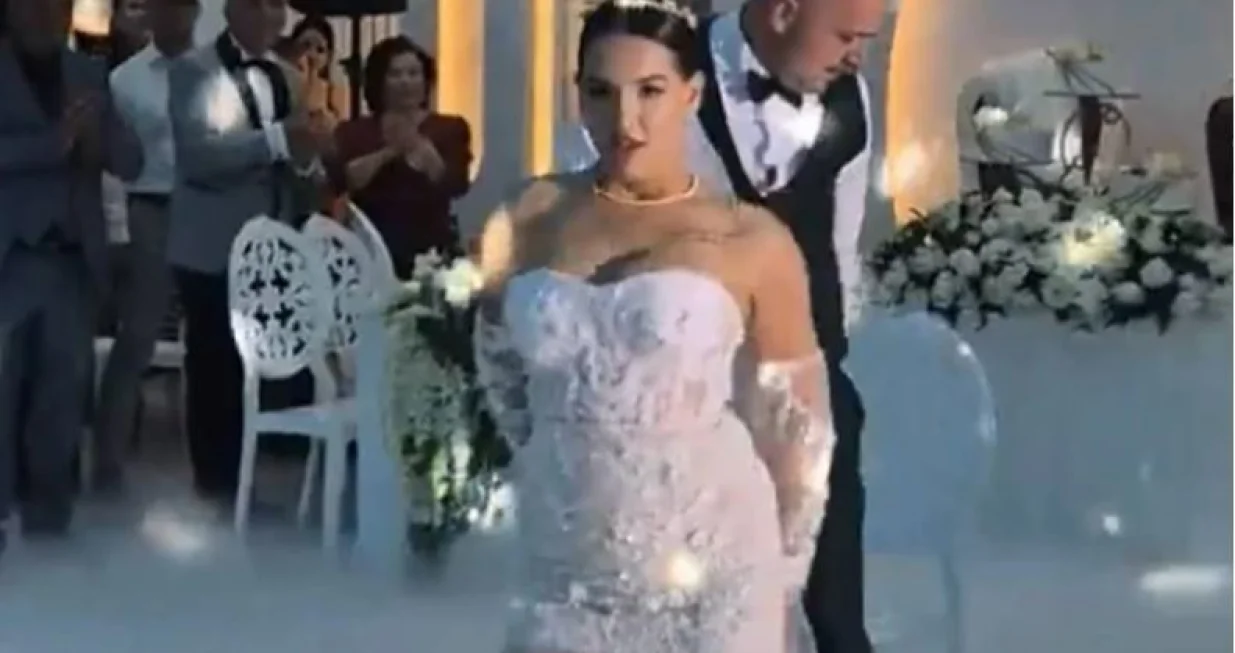 Internet bruji o plesu mladenaca/Tiktok/ Screenshot