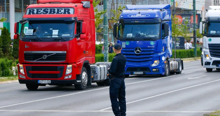 Protestna voznja kamiona prijevoznika i transportnog sektora/Damir Deljo @ Oslobodjenje