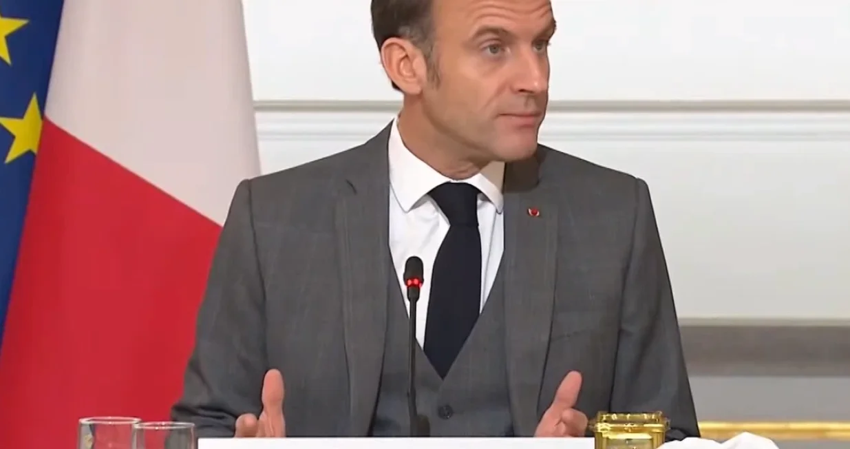 Emmanuel Macron, Međunarodna humanitarna konferencija za civile u Gazi/Anadolija/Scrnsht