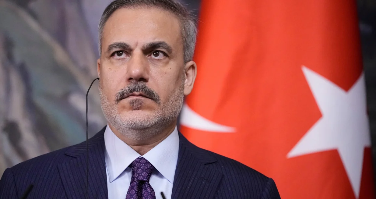 Turkish Foreign Minister Hakan Fidan attends a press conference following a meeting with Russian Foreign Minister Sergei Lavrov in Moscow, Russia, May 27, 2025. Pavel Bednyakov/Pool via REUTERS/Pavel Bednyakov