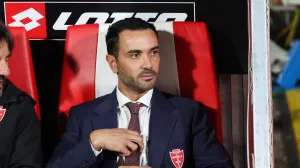 epa10394680 AC Monza's coach Raffaele Palladino during the Italian Serie A soccer match between AC Monza and FC Inter Milan at U-Power Stadium in Monza, Italy, 7 January 2023. EPA/Roberto Bregani