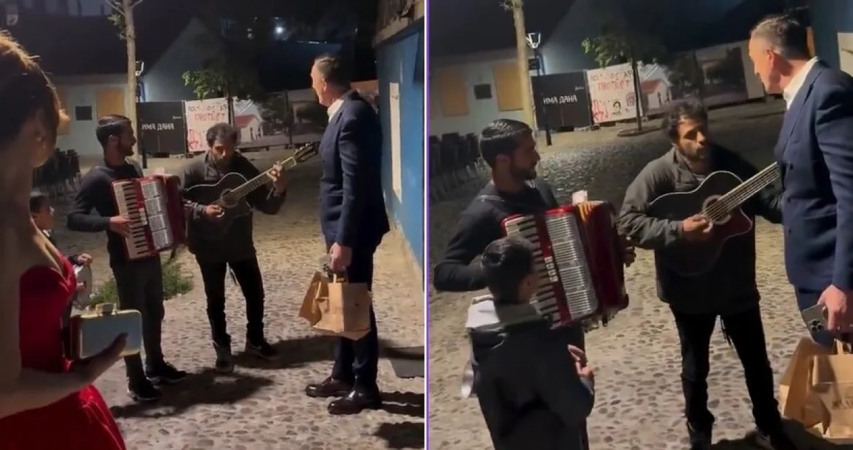 Ćetković je na kraju "zakitio" svirače/Screenshot/