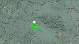 Avion EUFOR-a iznad Prijedora/FlightRadar/Flight Radar
