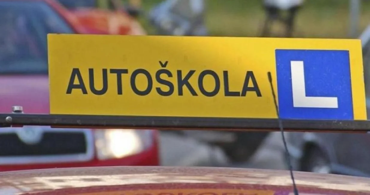 autoškola ilustracija/