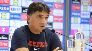30.05.2025., Rijeka - Izbornik hrvatske nogometne reprezentacije Zlatko Dalic na konferenciji za medije na stadionu HNK Rijeka. Photo: Nel Pavletic/PIXSELL