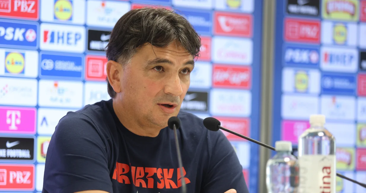 30.05.2025., Rijeka - Izbornik hrvatske nogometne reprezentacije Zlatko Dalic na konferenciji za medije na stadionu HNK Rijeka. Photo: Nel Pavletic/PIXSELL