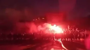 Delije na stadionu Partizana