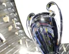 Soccer Football - Champions League - Final - Paris St Germain Training - Allianz Arena, Munich, Germany - May 30, 2025 General view of the Champions League trophy REUTERS/Peter Cziborra