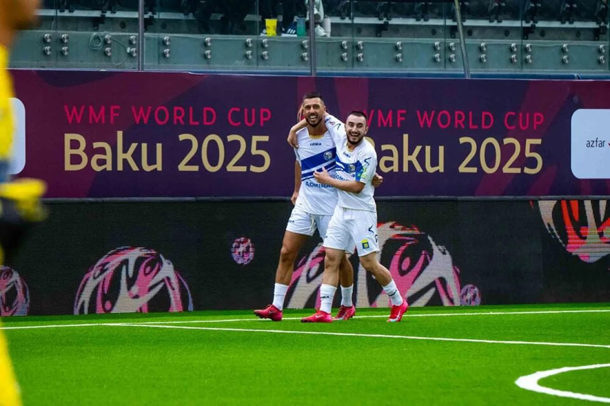 Haris Medunjanin i Kemal Čaušević (FOTO: Mininogomet BiH/Facebook)