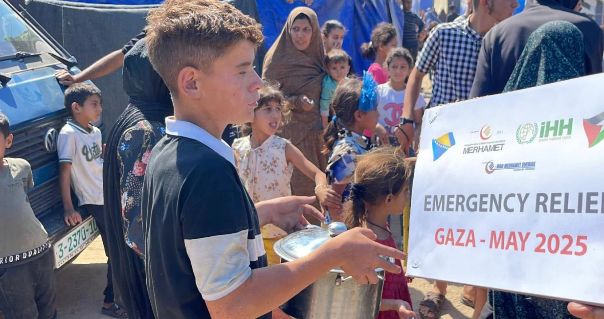 Muslimansko dobrotvorno društvo "Merhamet" ponovo počelo s pripremom obroka za ugroženo stanovništvo Gaze//