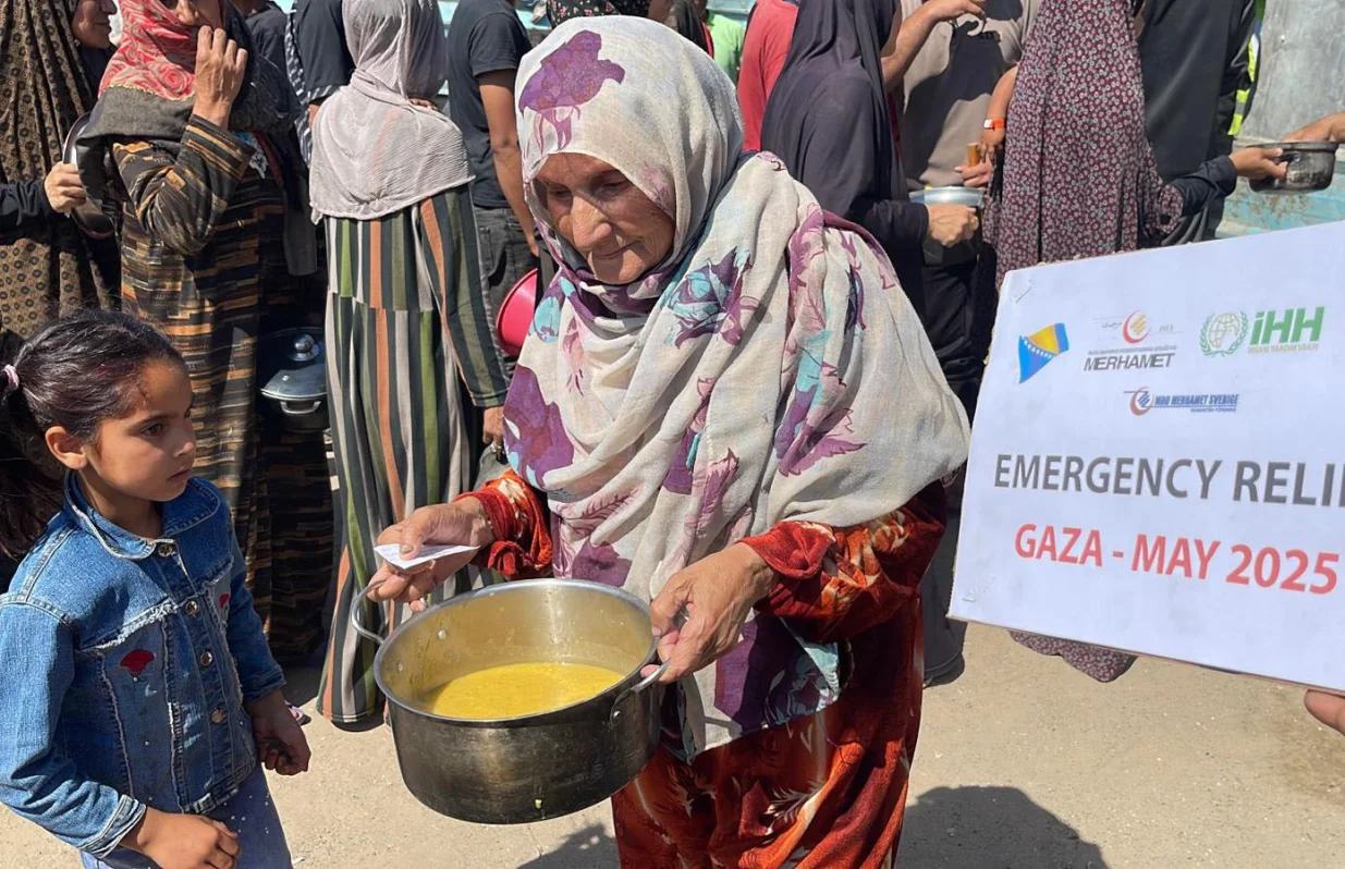 Muslimansko dobrotvorno društvo "Merhamet" ponovo počelo s pripremom obroka za ugroženo stanovništvo Gaze//