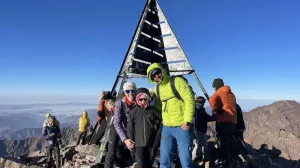Naida, osmogodišnja Nia i Aldin Avdić na najvišem vrhu Sjeverne Afrike - Toubkal (4.127m, Maroko)//