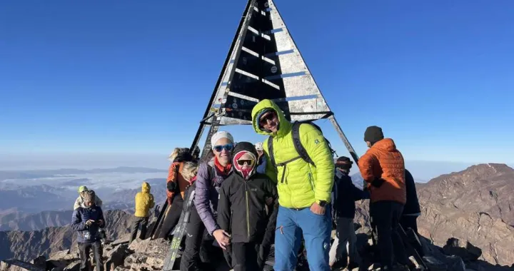 Naida, osmogodišnja Nia i Aldin Avdić na najvišem vrhu Sjeverne Afrike - Toubkal (4.127m, Maroko)//
