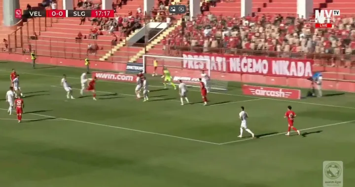 Gol Haskića protiv Sloge (FOTO: Screenshot)