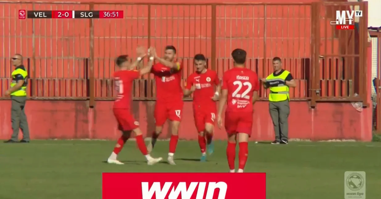 Drugi gol Haskića protiv Sloge (FOTO: Screenshot)