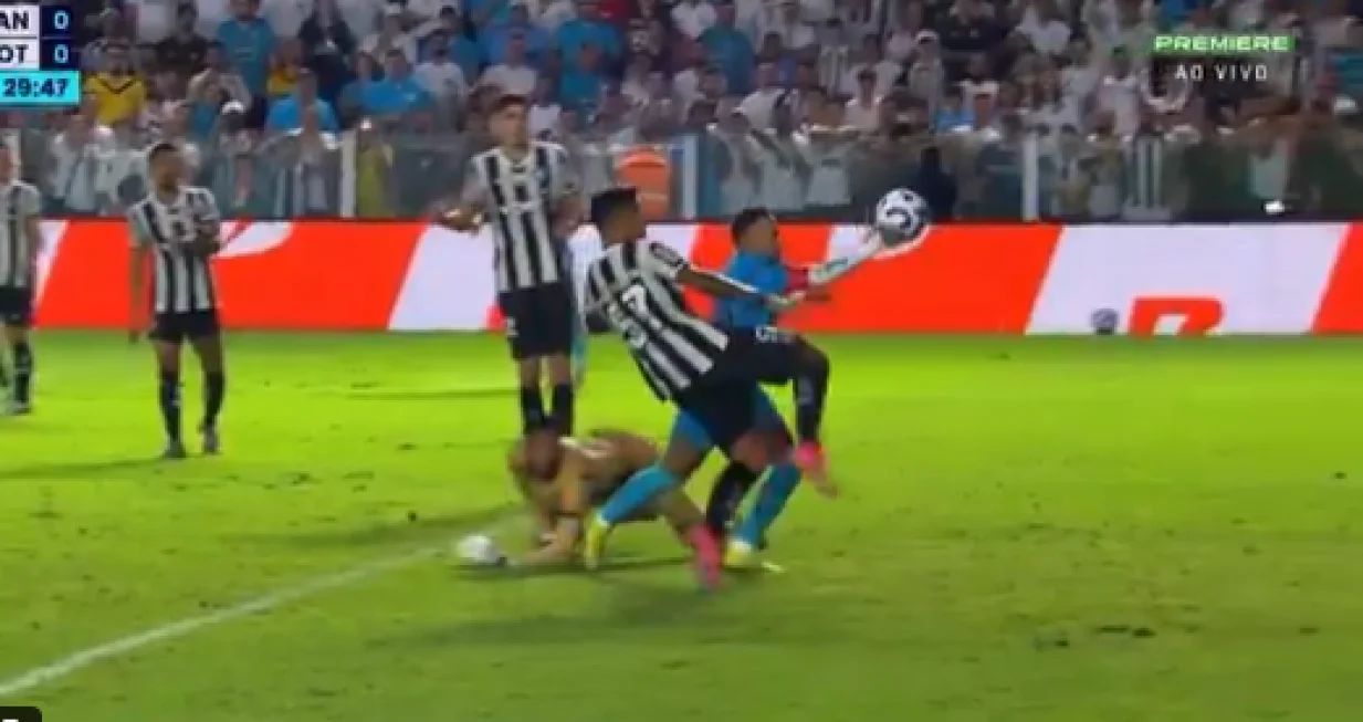 Neymar igrao rukom (FOTO: Screenshot)