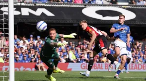 Soccer Football - Premier League - Ipswich Town v Brentford - Portman Road, Ipswich, Britain - May 10, 2025 Ipswich Town's Liam Delap misses a chance to score REUTERS/David Klein EDITORIAL USE ONLY. NO USE WITH UNAUTHORIZED AUDIO, VIDEO, DATA, FIXTURE LISTS, CLUB/LEAGUE LOGOS OR 'LIVE' SERVICES. ONLINE IN-MATCH USE LIMITED TO 120 IMAGES, NO VIDEO EMULATION. NO USE IN BETTING, GAMES OR SINGLE CLUB/LEAGUE/PLAYER PUBLICATIONS. PLEASE CONTACT YOUR ACCOUNT REPRESENTATIVE FOR FURTHER DETAILS..