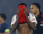 Soccer Football - Champions League - Semi Final - Second Leg - Paris St Germain v Arsenal - Parc des Princes, Paris, France - May 7, 2025 Arsenal's Thomas Partey looks dejected after the match Action Images via Reuters/Peter Cziborra