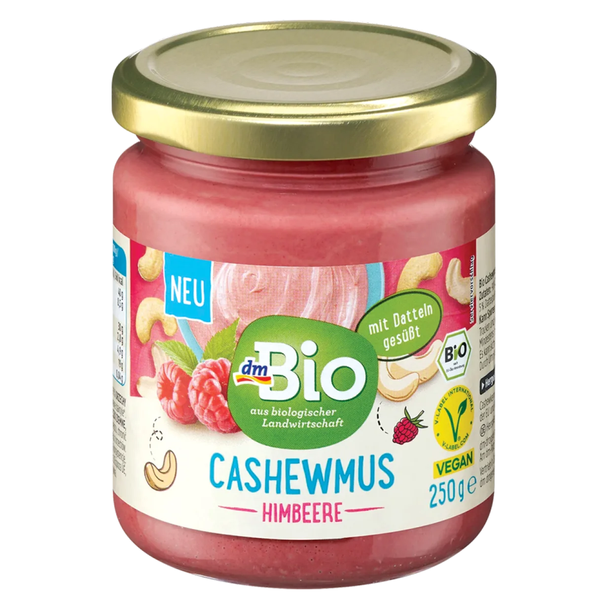 dmBio pasta od indijskih oraha i malina, 250 grama//