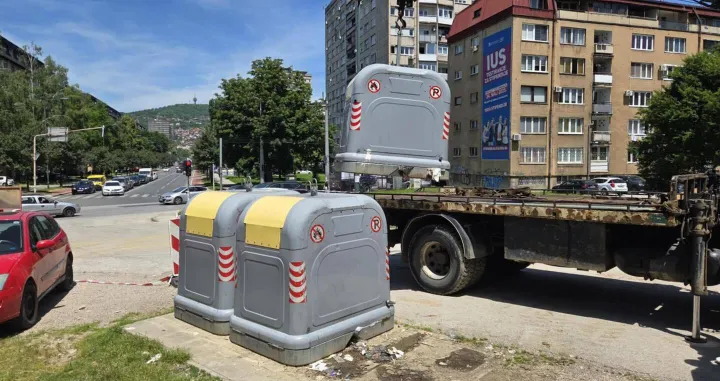 Radovi započeli uklanjanjem kontejnera/