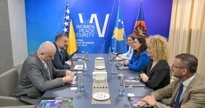 Elmedin Konaković i predsjednica Kosova Vjosa Osmani/