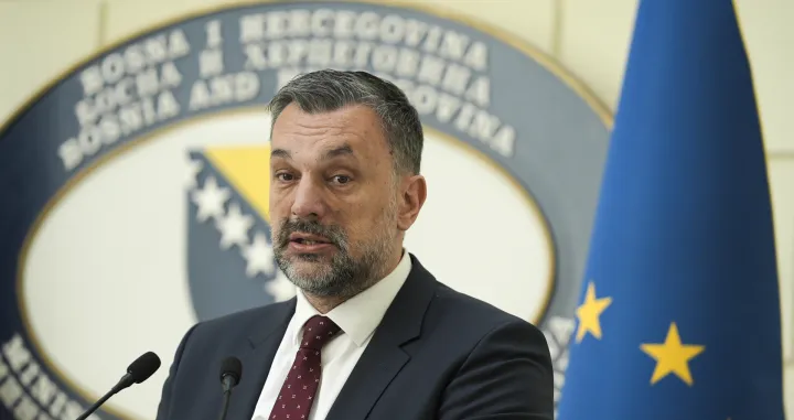 Konferencija za medije ministra vanjskih poslova BiH Elmedina Konakovića/Anadolija