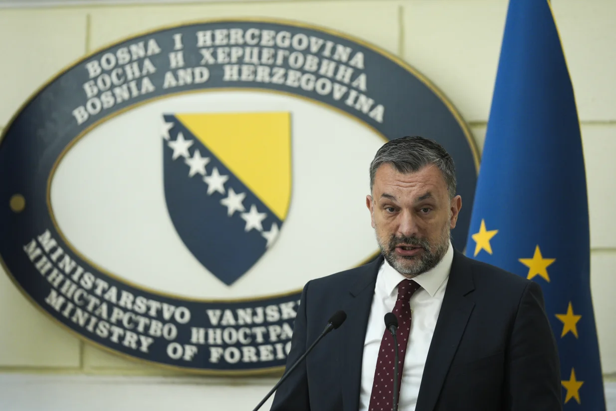 Konferencija za medije ministra vanjskih poslova BiH Elmedina Konakovića/Anadolija