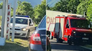 mostar nesreća kamion i automobil/Viber