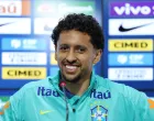 Soccer Football - World Cup - South American Qualifiers - Brazil Press Conference - CT Joaquim Grava, Sao Paulo, Brazil - June 3, 2025 Brazil's Marquinhos during a press conference REUTERS/Jorge Silva