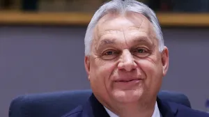 FILE PHOTO: Hungarian Prime Minister Viktor Orban reacts, on the day of a European Union summit in Brussels, Belgium March 20, 2025. REUTERS/Yves Herman/File Photo/Yves Herman