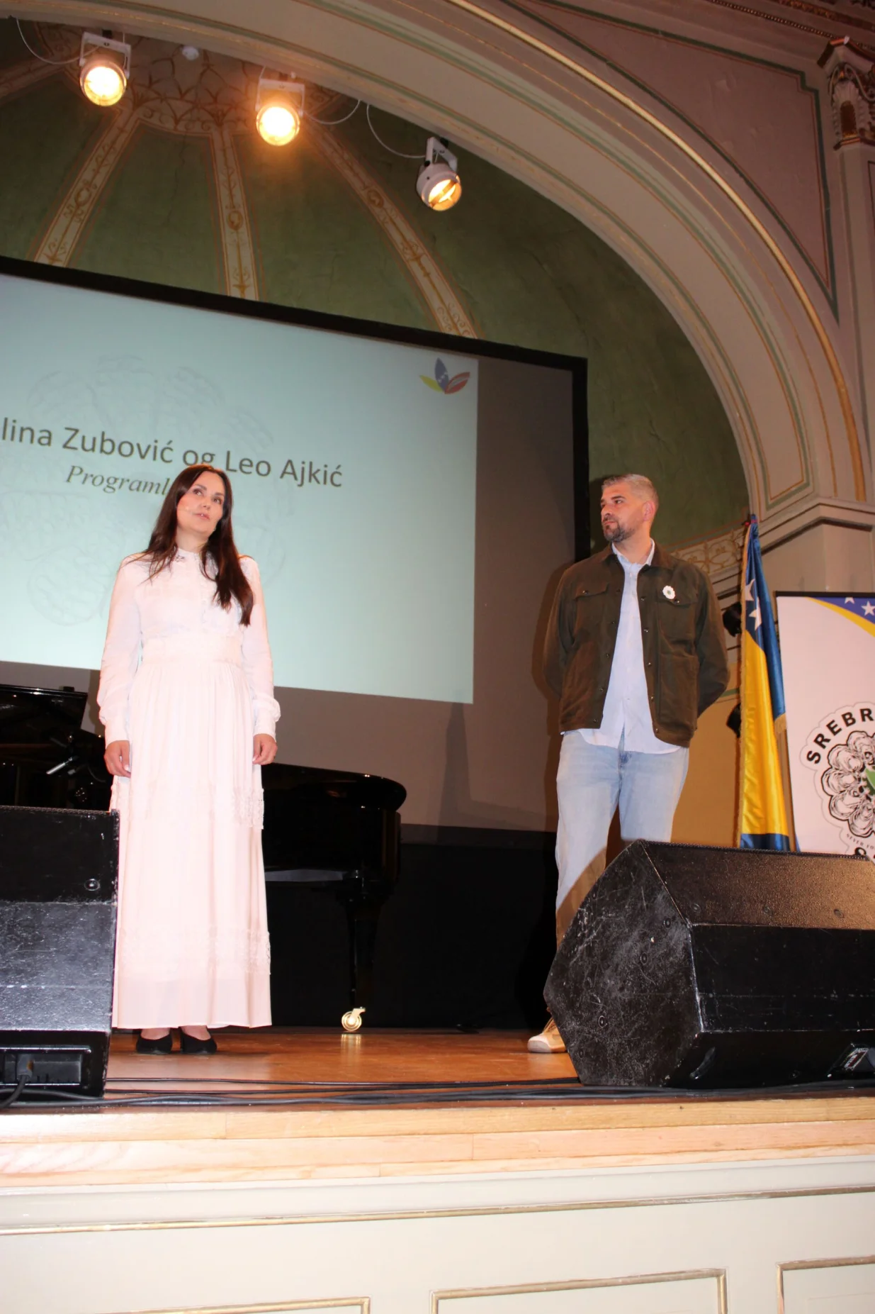 Adelina Zubović i Leo Ajkić; Komemoracija povodom obilježavanja 30. godi&scaron;njice genocida u Srebrenici održana je u prestižnoj dvorani Gamle Logen, u Oslu/Fahro Konjhodžić