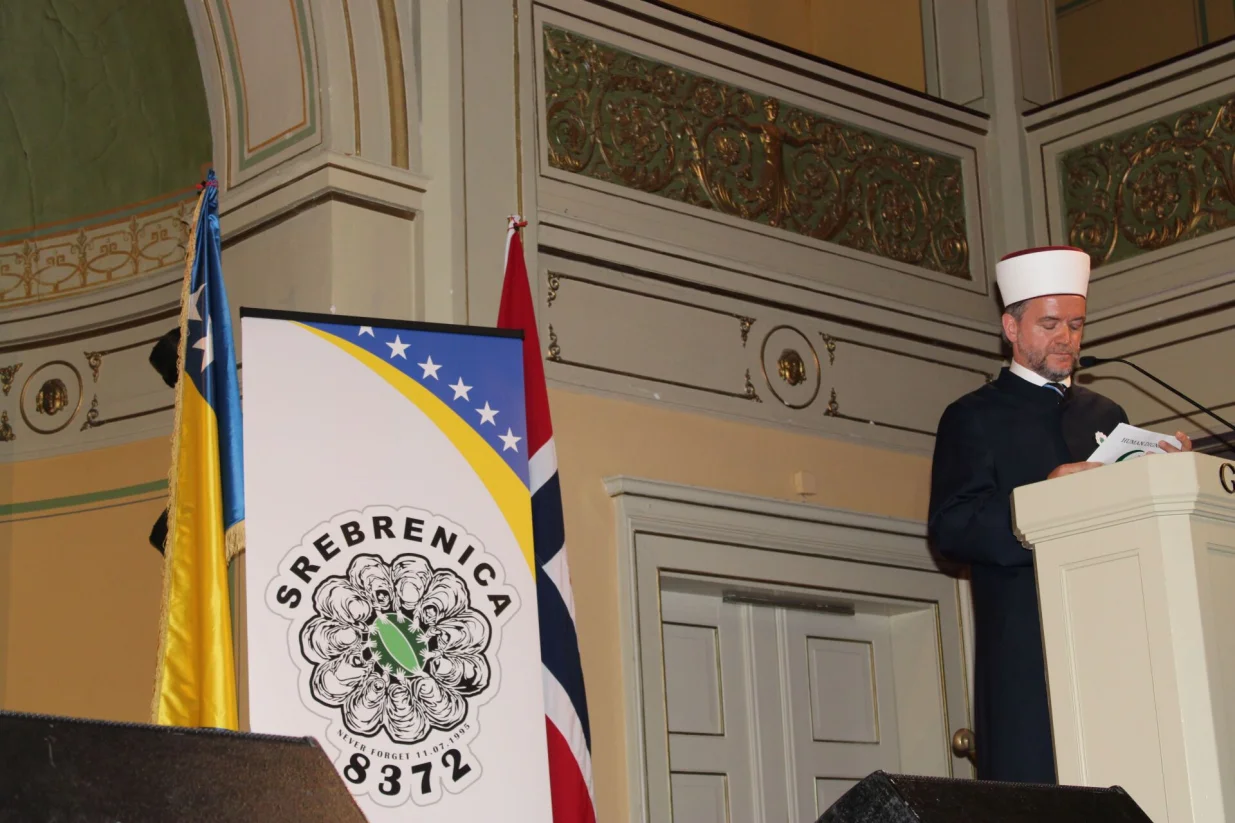 Senaid ef. Kobilica; Komemoracija povodom obilježavanja 30. godi&scaron;njice genocida u Srebrenici održana je u prestižnoj dvorani Gamle Logen, u Oslu/Fahro Konjhodžić