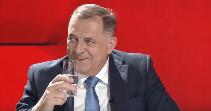 Milorad Dodik, smijeh/Screenshot
