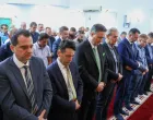Denis Bećirović klanjao bajram-namaz u Prijedoru, džamija Hambarine/
