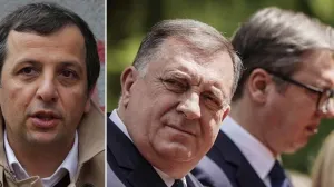 Vukanović, Dodik i Vučić/Oslobođenje/