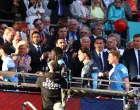 Soccer Football - FA Cup - Final - Crystal Palace v Manchester City - Wembley Stadium, London, Britain - May 17, 2025 Manchester City's Bernardo Silva, Jeremy Doku, Jack Grealish and Kevin De Bruyne collect their runner up medals from Britain's Prince William Action Images via Reuters/Andrew Boyers
