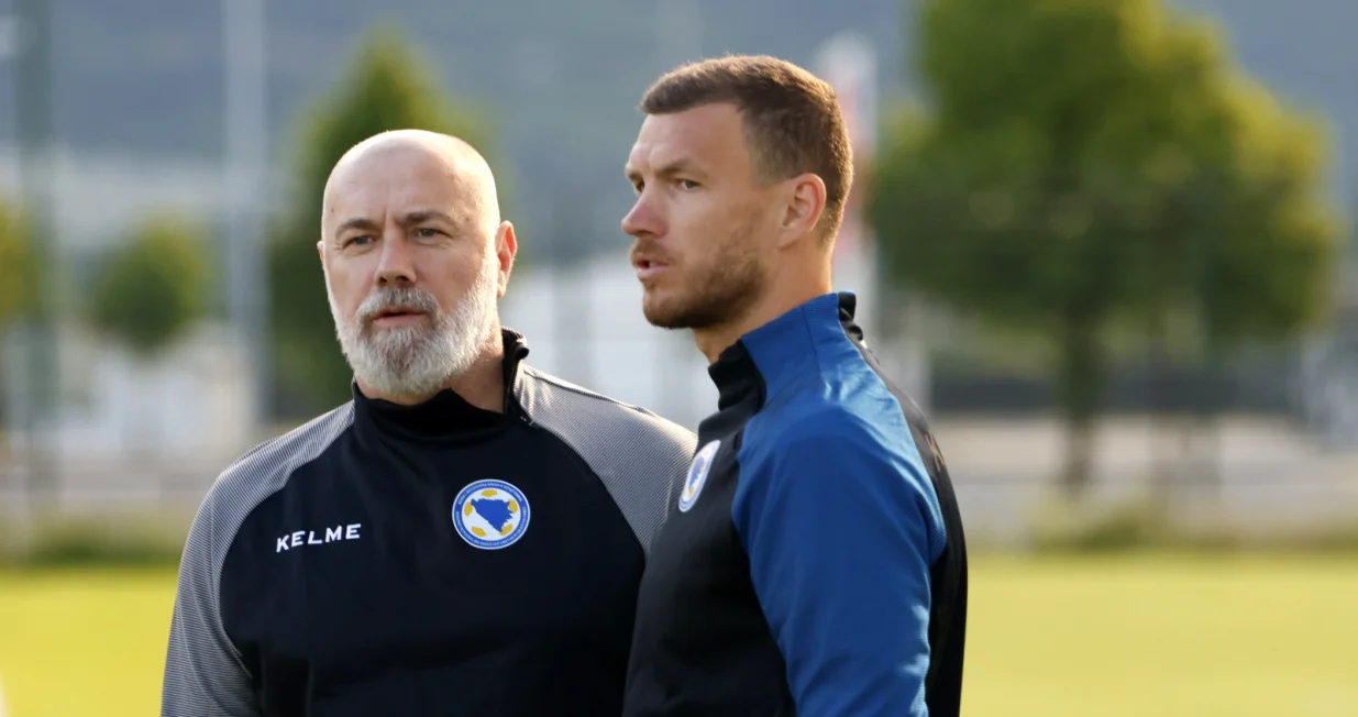 Trening reprezentacije BiHSergej BarbarezEdin Džeko