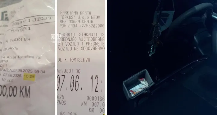 Kazna vozaču i zastava Armije RBiH/Crna Hronika