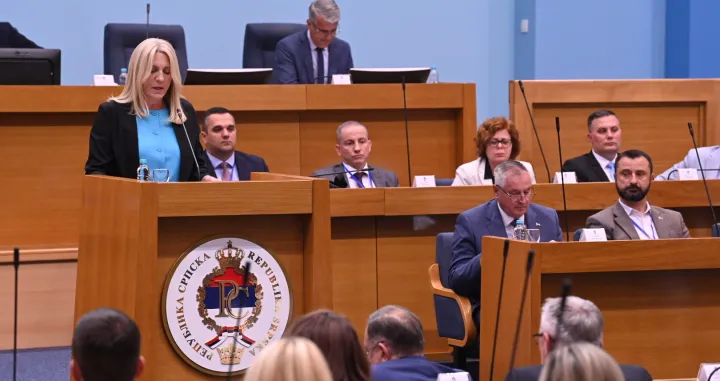 Željka Cvijanović; posebna sjednica NSRS//